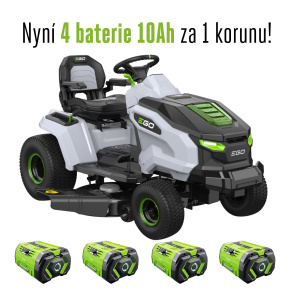 AKU zahradní traktor EGO TR4201E s výhozem do strany