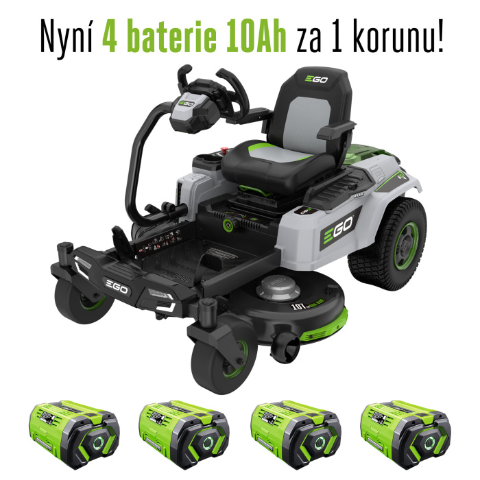 AKU zero-turn rider EGO Z6 ZT4201E-S ovládaný volantem