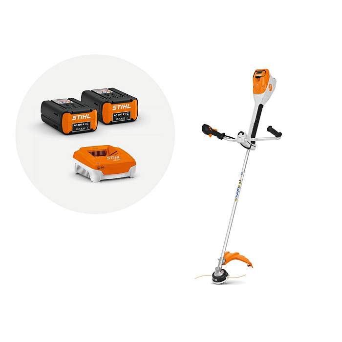 AKU křovinořez STIHL FSA 200 se 2 akumulátory AP 300S a nabíječkou AL 301