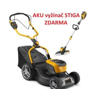 AKU sekačka STIGA Collector 548e S Kit + aku vyžínač STIGA SGT 500 AE