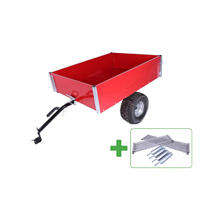 Vozík Vares TR 220S POZINK PLUS+ červený + NÁSTAVBY