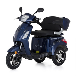 ElektroPower De-Luxe 6+ elektrická tříkolka - PŘEDVÁDĚCÍ modrá