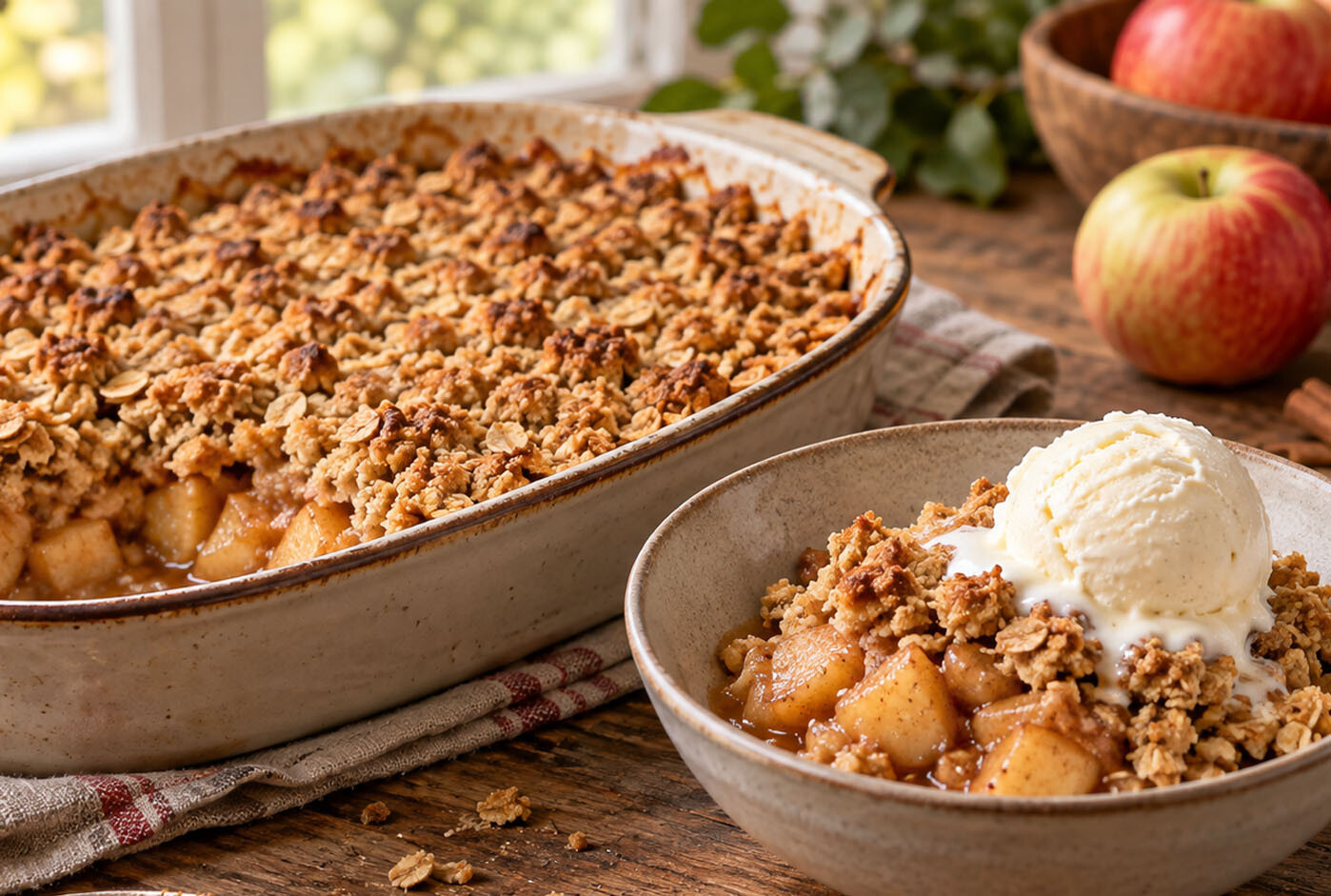 jablečný crumble
