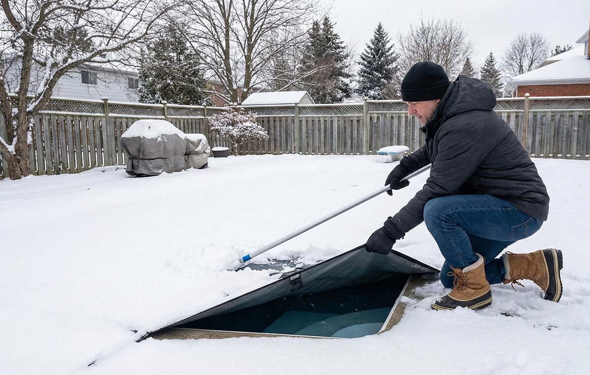 Zazimování bazénu